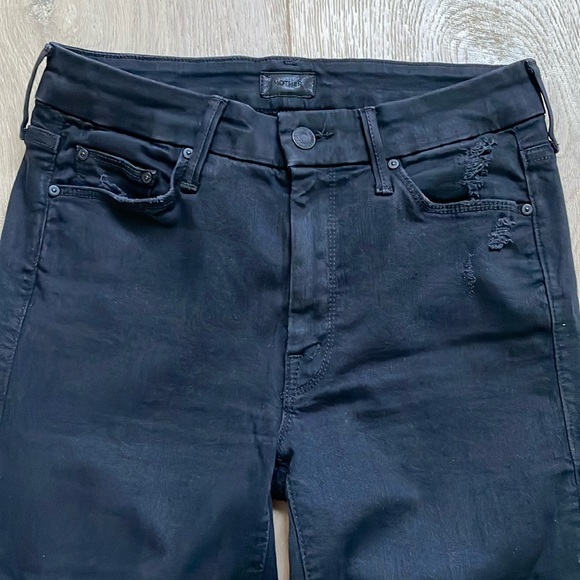 Mother Black Looker Ankle Fray Distressed. Size 26 - Picture 6 of 8